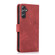 Samsung Galaxy A25 5G Global Orchid Butterfly Embossed Leather Phone Case - Red