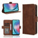 Samsung Galaxy A25 5G Global Skin Feel Calf Texture Card Slots Leather Phone Case - Brown