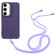Samsung Galaxy A25 5G Honeycomb Radiating Holder TPU Phone Case with Lanyard - Purple
