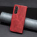 Samsung Galaxy A25 5G Lambskin Texture Pure Color Flip Leather Phone Case - Red