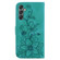 Samsung Galaxy A25 5G Lily Embossed Leather Phone Case - Green