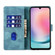 Samsung Galaxy A25 5G Pen Heart Cat Embossed Leather Phone Case - Blue