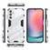 Samsung Galaxy A25 5G Punk Armor 2 in 1 PC + TPU Shockproof Phone Case with Invisible Holder - White