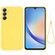 Samsung Galaxy A25 5G Pure Color Liquid Silicone Shockproof Phone Case - Yellow