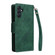 Samsung Galaxy A25 5G Rivet Buckle 9 Cards 3-Fold Wallet Leather Phone Case - Green