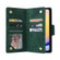 Samsung Galaxy A25 5G Rivet Buckle 9 Cards 3-Fold Wallet Leather Phone Case - Green
