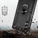 Samsung Galaxy A25 5G Shockproof TPU + PC Phone Case with Holder - Black