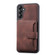 Samsung Galaxy A25 5G Skin Feel Dream RFID Anti-theft PU Card Bag Phone Case - Coffee