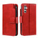 Samsung Galaxy A25 5G Tri-Fold 9-Card Wallets Leather Phone Case - Red