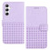 Samsung Galaxy A25 5G Woven Embossed RFID Blocking Leather Phone Case - Purple