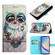Samsung Galaxy A35 5G 3D Painting Horizontal Flip Leather Phone Case - Grey Owl
