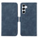Samsung Galaxy A35 5G ABEEL Frosted Magnetic RFID Leather Phone Case - Blue