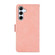 Samsung Galaxy A35 5G ABEEL Frosted Magnetic RFID Leather Phone Case - Pink