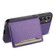 Samsung Galaxy A35 5G Calf Texture Card Bag Design Full Coverage Phone Case - Purple