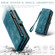 Samsung Galaxy A35 5G CaseMe 008 Multifunctional Zipper Wallet Leather Phone Case with Lanyard - Blue