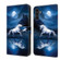 Samsung Galaxy A35 5G Crystal Painted Leather Phone case - White Horse