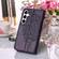 Samsung Galaxy A35 5G Embossed Butterfly Leather Phone Case - Dark Purple