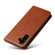 Samsung Galaxy A35 5G Fierre Shann PU Genuine Leather Texture Phone Case - Brown