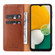 Samsung Galaxy A35 5G Fierre Shann PU Genuine Leather Texture Phone Case - Brown