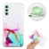 Samsung Galaxy A35 5G Hollow Marble Pattern TPU Phone Case with Neck Strap Rope - Green