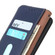 Samsung Galaxy A35 5G KHAZNEH Litchi Genuine Leather Phone Case - Blue