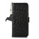 Samsung Galaxy A35 5G Ostrich Pattern Genuine Leather RFID Phone Case - Black