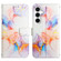 Samsung Galaxy A35 5G PT003 Marble Pattern Flip Leather Phone Case - Galaxy Marble White