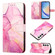 Samsung Galaxy A35 5G PT003 Marble Pattern Flip Leather Phone Case - Pink Purple Gold