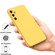 Samsung Galaxy A35 5G Pure Color Liquid Silicone Shockproof Full Coverage Phone Case - Yellow