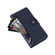 Samsung Galaxy A35 5G Rivet Buckle 9 Cards 3-Fold Wallet Leather Phone Case - Blue