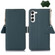 Samsung Galaxy A35 5G Side-Magnetic TJ Genuine Leather RFID Phone Case - Green