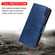 Samsung Galaxy A35 5G Tri-Fold 9-Card Wallets Leather Phone Case - Blue
