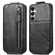 Samsung Galaxy A35 5G Zipper Wallet Vertical Flip Leather Phone Case - Black