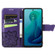 Motorola Moto G 5G 2024 Butterfly Love Flower Embossed Leather Phone Case - Dark Purple
