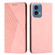 Motorola Moto G 5G 2024 Diamond Splicing Skin Feel Magnetic Leather Phone Case - Rose Gold