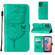 Motorola Moto G 5G 2024 Embossed Butterfly Leather Phone Case - Green