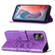 Motorola Moto G 5G 2024 Embossed Butterfly Leather Phone Case - Purple