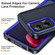 Motorola Moto G 5G 2024 Life Waterproof Rugged PC + Silicone Phone Case - Dark Blue + Royal Blue