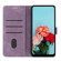 Motorola Moto G 5G 2024 Skin Feel Stripe Pattern Leather Phone Case with Long Lanyard - Purple