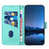 Motorola Moto G 5G 2024 YX0070 Carbon Fiber Buckle Leather Phone Case with Lanyard - Light Blue