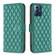 Motorola Moto G Play 2024 Diamond Lattice Wallet Flip Leather Phone Case - Green