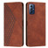 Motorola Moto G Play 2024 Diamond Splicing Skin Feel Magnetic Leather Phone Case - Brown