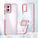 Motorola Moto G Play 2024 Dual-Color Clear Acrylic Hybrid TPU Phone Case - Red