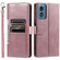 Motorola Moto G Play 2024 Simple 6-Card Wallet Leather Phone Case - Rose Gold