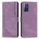 Motorola Moto G Play 2024 Skin Feel Stripe Pattern Leather Phone Case with Lanyard - Purple