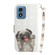 Motorola Moto G Play 2024 3D Colored Horizontal Flip Leather Phone Case - Pug