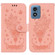 Motorola Moto G Play 2024 Butterfly Rose Embossed Leather Phone Case - Pink