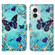 Motorola Moto G Play 2024 Colored Drawing Pattern Plain Weave Leather Phone Case - Caring Butterfly