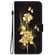 Motorola Moto G Play 2024 Crystal Texture Colored Drawing Leather Phone Case - Gold Butterfly Rose