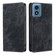 Motorola Moto G Play 2024 RFID Anti-theft Brush Magnetic Leather Phone Case - Black